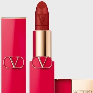 Valentino Rosso Matte 111 Valentino Refillable Lipstick NIB